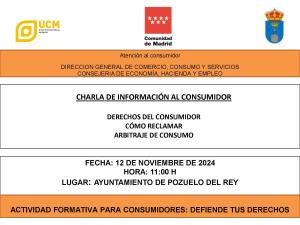 Charla de información al consumidor